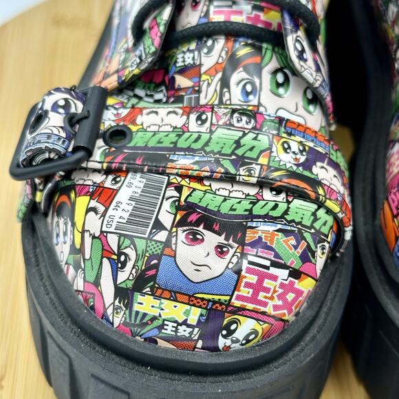 Current Mood Reckless Adventure Combat Boots Anime Design - Size 7 - Picture 4 of 16